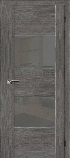 Межкомнатная дверь, VG2 S Grey Veralinga, Эко Шпон, Grey Veralinga