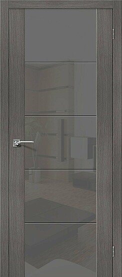 Межкомнатная дверь, V4 S Grey Veralinga, Эко Шпон, Grey Veralinga