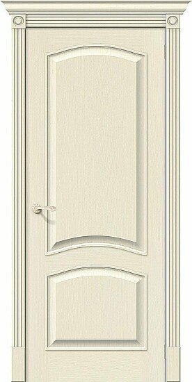 Межкомнатная дверь, Вуд Классик-32 Ivory, Шпон, Ivory