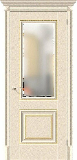 Межкомнатная дверь, Классико-33G-27 Ivory, Эко Шпон, Ivory