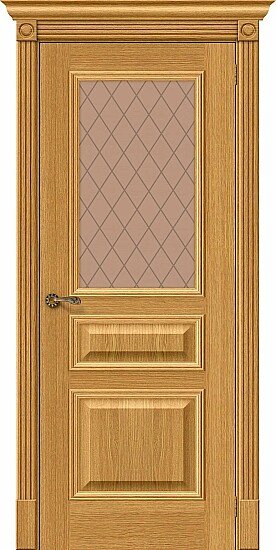 Межкомнатная дверь, Вуд Классик-15.1 Natur Oak, Шпон, Natur Oak