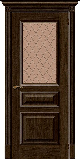 Межкомнатная дверь, Вуд Классик-15.1 Golden Oak, Шпон, Golden Oak