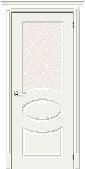 Межкомнатная дверь, Скинни-21 Whitey, Эмаль, Whitey
