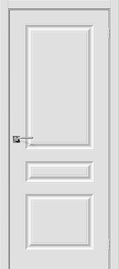 Межкомнатная дверь, Скинни-14 П-23 (Белый), Винил, П-23 (Белый)