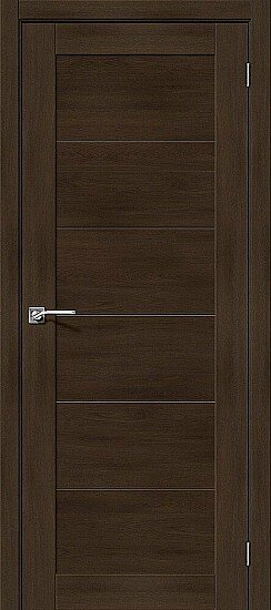 Межкомнатная дверь, Легно-21 Dark Oak, Эко Шпон, Dark Oak