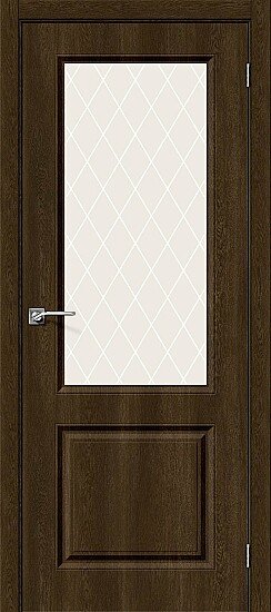Межкомнатная дверь, Скинни-13 Dark Barnwood, Винил, Dark Barnwood