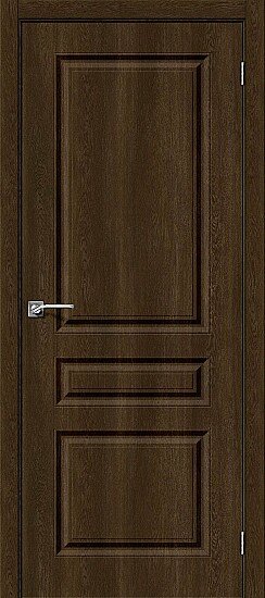 Межкомнатная дверь, Скинни-14 Dark Barnwood, Винил, Dark Barnwood