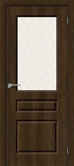 Межкомнатная дверь, Скинни-15 Dark Barnwood, Винил, Dark Barnwood