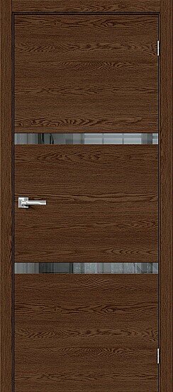 Межкомнатная дверь, Браво-2.55 Brown Skyline, Эко Шпон, Brown Skyline