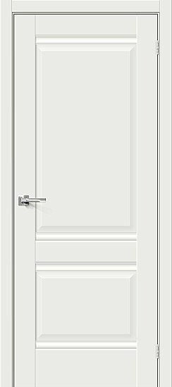 Межкомнатная дверь, Прима-2 White Matt, Эмалит, White Matt