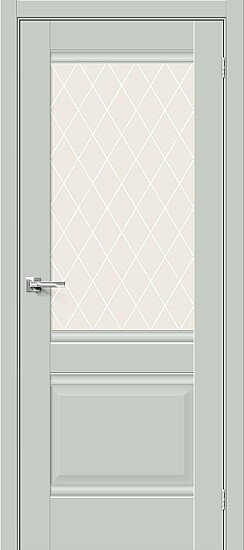Межкомнатная дверь, Прима-3 Grey Matt, Эмалит, Grey Matt