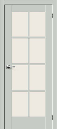 Межкомнатная дверь, Прима-11.1 Grey Matt, Эмалит, Grey Matt