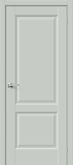 Межкомнатная дверь, Неоклассик-32 Grey Matt, Эмалит, Grey Matt