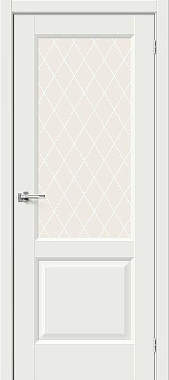 Межкомнатная дверь, Неоклассик-33 White Matt, Эмалит, White Matt
