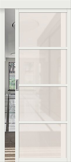 Межкомнатная дверь, Твигги-11.3 White Matt, Эмалит, White Matt