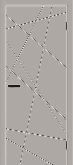 Межкомнатная дверь, Граффити-5 Grey Pro, Винил, Grey Pro