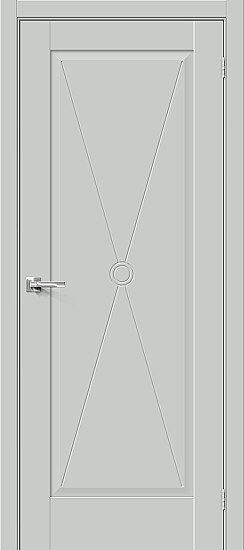 Межкомнатная дверь, Прима-10.Ф2 Grey Matt, Эмалит, Grey Matt