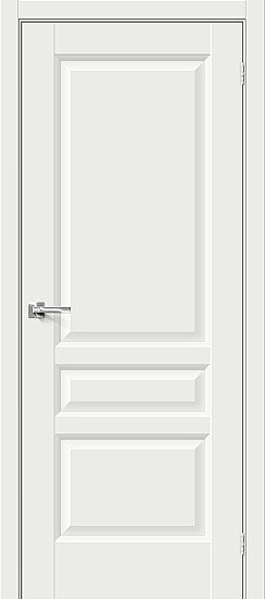 Межкомнатная дверь, Неоклассик-34 White Matt, Эмалит, White Matt