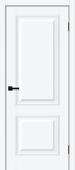 Межкомнатная дверь, Классик-12 White Silk, ПЭТ, White Silk
