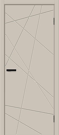 Межкомнатная дверь, Граффити-5.Д.П Cream Silk, ПЭТ, Cream Silk
