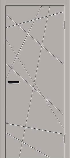 Межкомнатная дверь, Граффити-5.Д.П Grey Silk, ПЭТ, Grey Silk