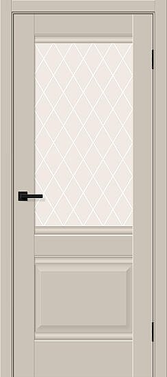 Межкомнатная дверь, Прима-3 Cream Silk, ПЭТ, Cream Silk