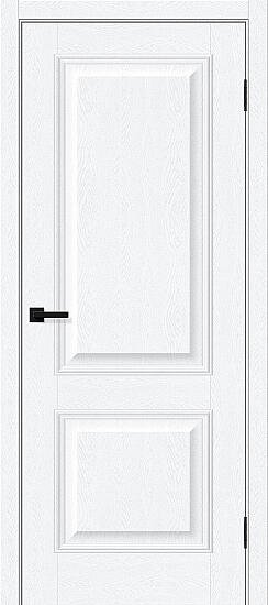 Межкомнатная дверь, Классик-12 White Silkwood, ПЭТ, White Silkwood