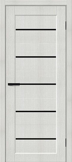 Межкомнатная дверь, Мода-22 Black Line Bianco Melinga, Эко Шпон, Bianco Melinga