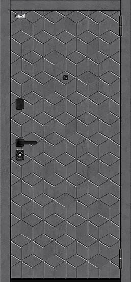 Входная дверь, Кьюб/SBlack Slate Art/Snow Art, Slate Art/Snow Art