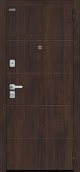 Входная дверь, Прайм/BChrome Almon/Wenge Melinga, Almon/Wenge Melinga