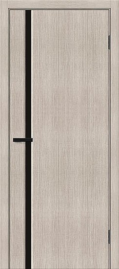 Межкомнатная дверь, Мода-11 Black Shine Cappuccino Melinga, Эко Шпон, Cappuccino Melinga