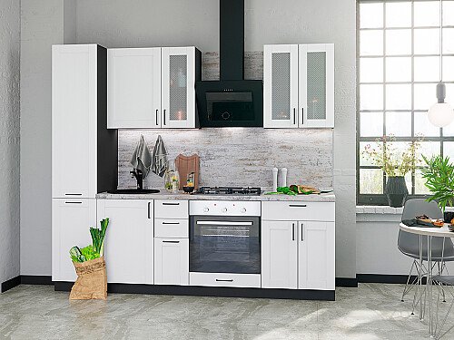 Кухня, Лофт-02 Super White, Super White