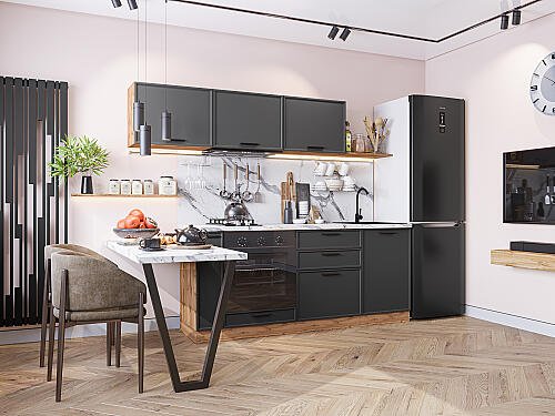 Кухня, Фрейм-01 Stormy Silk 1782*2300*600, Stormy Silk