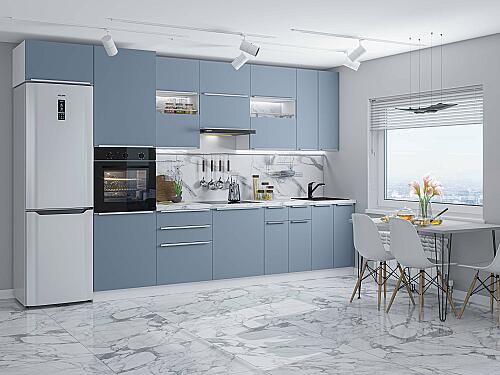 Кухня, Фьюжн-01 Silky Blue, Silky Blue