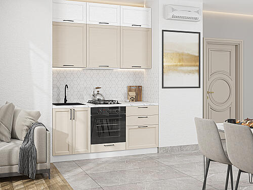 Кухня, Сканди-06 White Silkwood/Cream Silkwood, White Silkwood/Cream Silkwood