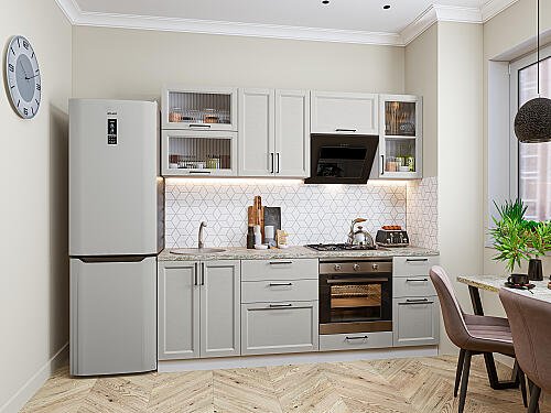 Кухня, Сканди-02 Grey Silkwood, Grey Silkwood