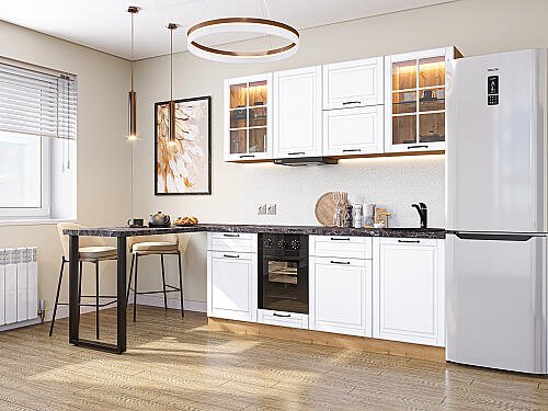 Кухня, Дублин-03 Special White 2140*1950*600, Special White