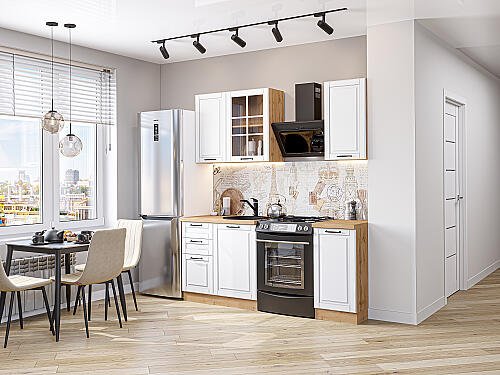 Кухня, Дублин-04 Special White 2140*1300*600, Special White