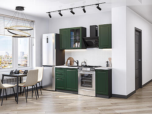 Кухня, Дублин-04 Special Green 2140*1300*600 №78620, Special Green