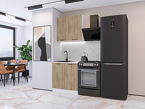 Кухня, Флэт-03 Natural Casella Oak 2S, Natural Casella Oak 2S