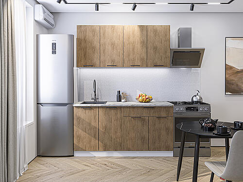 Кухня, Флэт-08 Natural Casella Oak 2S, Natural Casella Oak 2S