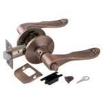 Фурнитура, Ручка защелка DK630 AC-BK (6030 AC-B) (фик.) медь, Медь