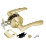 Фурнитура, Ручка защелка DK620 SB-PS (6020 SB-P) (без фик.) мат. золото, Матовое золото