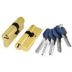 Фурнитура, Цилиндровый механизм (Z400/60) Z4000Key60(25+10+25) PB латунь, Латунь