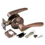 Фурнитура, Ручка защелка DK620 AC-ET (6020 AC-E) (кл./фик.) медь, Медь