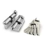Фурнитура, Цилиндровый механизм (R602/60) R6002Knob60(25+10+25) CP хром 5Key с вертушкой, Хром