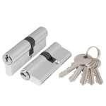 Фурнитура, Цилиндровый механизм (AZ100/90) AZ1000Key90 (40+10+40) CP хром, Хром
