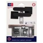 Фурнитура, Комплект ручек с защелкой c запиранием LM/A SET72K.QS52.PORTO/HD BL-24 черный, Чёрный